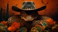 Orizona Snake: A Max Rive Inspired Cowboy Hat Portrait
