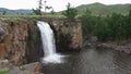 Orkhon waterfall in central Mongolia