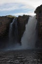 Orkhon waterfall, one of the best sights in central Mongolia