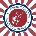 Orkney Islands Badge. Royalty Free Stock Photo