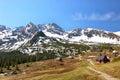 Orla Perc chain in polish Tatra mountains Royalty Free Stock Photo