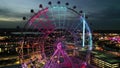 Orlando at Night, Aerial View, Ferris Wheel, Florida, City Lights, Downtown
