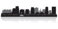 Orlando city skyline silhouette vector illustration Royalty Free Stock Photo