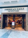 An American Eagle clothing retail store in an indoor mall