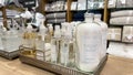 A display of bathroom toiletries for sale at a Pottery Barn Retail Store in Orlando, Florida Royalty Free Stock Photo