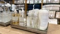 A display of bathroom toiletries for sale at a Pottery Barn Retail Store in Orlando, Florida Royalty Free Stock Photo