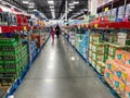 The body soap and baby aisle at a Sams Club wholesale retail store