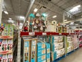 The Christmas gift aisle of a Sams Club Wholesale retail store Royalty Free Stock Photo