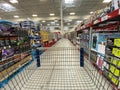 The Christmas gift aisle of a Sams Club Wholesale retail store