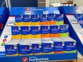 A display of Intuit Turbotax Premier, Home & Business and Business Computer Software Tax Programs