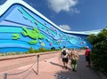 The exterior of the Living Seas Pavillion in EPCOT at Walt Disney World Royalty Free Stock Photo