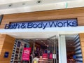 The exterior sign of a Bath & Body Works retail boutique store at Millenia Mall in Orlando, Florida