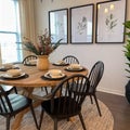 A beautifully appointed Dining Room in a townhome in Orlando, Florida Royalty Free Stock Photo