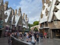 The Hogsmeade portion of the Wizarding World of Harry Potter attraction in Universal Studios Royalty Free Stock Photo