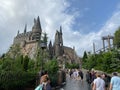 Hogwarts Castle in the Wizarding World of Harry Potter attraction in Universal Studios