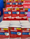 Intuit Quicken Money Management computer software packages for sale on a display shelf of a Sams Club Wholesale Store Royalty Free Stock Photo