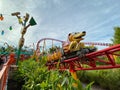 Slinky Dog Dash Roller Coaster in Toy Story Land Hollywood Studios in Disney World Royalty Free Stock Photo