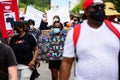 Orlando, FL, USA - JUNE 19, 2020: Black Lives Matter. Many american people went to peaceful protests in the US against