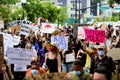 Orlando, FL, USA - JUNE 19, 2020: Black Lives Matter posters. Many american people went to peaceful protests in the US