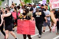 Orlando, FL, USA - JUNE 19, 2020: Black victims of police action in the USA. Protests and demonstrations against US Royalty Free Stock Photo