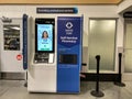 The Self Service Pharmacy kiosk waiting for customers to pick up their prescriptions at a Sams Club retail store Royalty Free Stock Photo