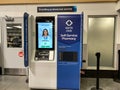 The Self Service Pharmacy kiosk waiting for customers to pick up their prescriptions at a Sams Club retail store Royalty Free Stock Photo