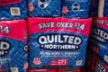 Stacks of Quilted Northern Toilet Paper
