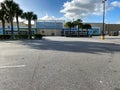A Walmart on a sunny Christmas day with an empty parking lot Royalty Free Stock Photo
