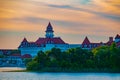 Disney`s Grand Floridian Resort & Spa on beautiful sunset background at Walt Disney World  area  4 Royalty Free Stock Photo