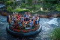 People having fun Kali River Rapids attraction at Animal Kingdom in Walt Disney World area 8 Royalty Free Stock Photo