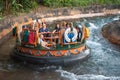 People having fun Kali River Rapids attraction at Animal Kingdom in Walt Disney World area 4 Royalty Free Stock Photo