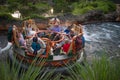 People having fun Kali River Rapids attraction at Animal Kingdom in Walt Disney World area 5 Royalty Free Stock Photo