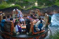 People having fun Kali River Rapids attraction at Animal Kingdom in Walt Disney World area 10 Royalty Free Stock Photo