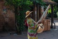 African musician playing typical string instrument at Animal Kingdom 5