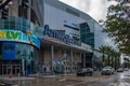 Amway Center a rainy day at downtown area 2