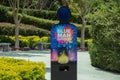 Blue Man Group sign at Universal Studios area Royalty Free Stock Photo