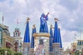 Fairy Godmother on beautiful parade float at Magic Kingdom