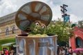 Oscar the Grouch in Sesame Street Party Parade at Seaworld 2 Royalty Free Stock Photo