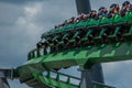 People enjoying amazing The Incredible Hulk rollercoaster at Island of Adventure 3