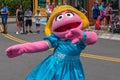Prairie Dawn dancing in Sesame Street Party Parade at Seaworld 6.