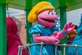 Prairie Dawn in Sesame Street Party Parade at Seaworld.