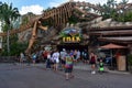 Prehistoric theme restaurant, whit dinosaur skeleton, in Lake Buena Vista.