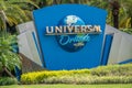 Universal Orlando logo at Universal Studios area 5 Royalty Free Stock Photo