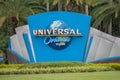 Universal Orlando logo at Universal Studios area 2 Royalty Free Stock Photo