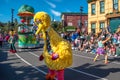 Big Bird and Elmo in Sesame Street Christmas Parade at Seaworld 42 Royalty Free Stock Photo