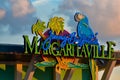 Colorful Margaritaville sign at Citywalk in Universal Studios area . Royalty Free Stock Photo