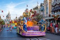 Parade in Main Street USA at The Magic Kingdom, Walt Disney World. Royalty Free Stock Photo