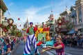 Parade in Main Street USA at The Magic Kingdom, Walt Disney World. Royalty Free Stock Photo