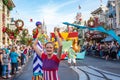 Parade in Main Street USA at The Magic Kingdom, Walt Disney World. Royalty Free Stock Photo