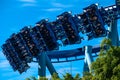 People having fun Manta Ray rollercoaster at Seaworld 164.